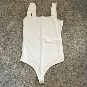 White Sleeveless Bodysuit